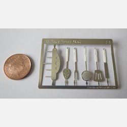 Kitchen Utensils Kit with WHITE Handles